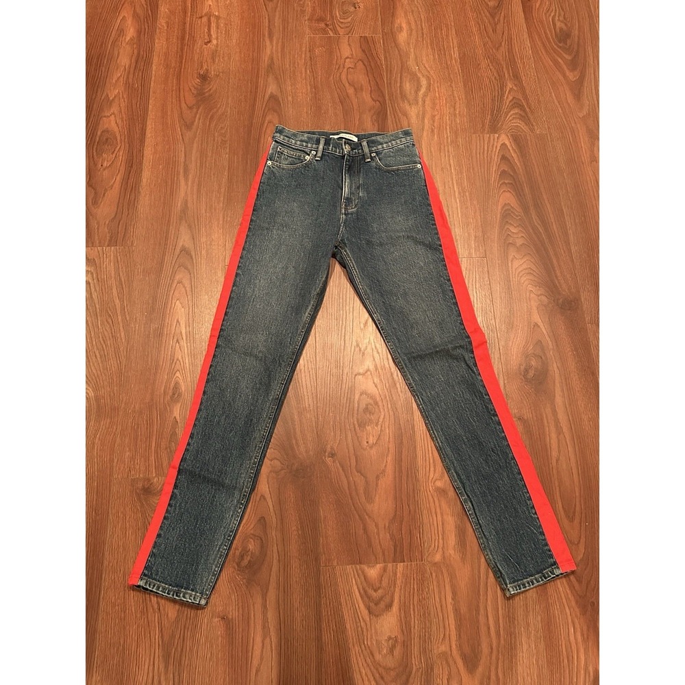 Calvin Klein Ckj 030 High Rise Lisbon Jeans Size 26x30 Dark Blue